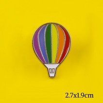 레인보우 핀 아연 합금 배지 의류용 금속 브로치 Lgbt 악세사리 친구 선물 옷에 배낭, [17] HZ0488XZ