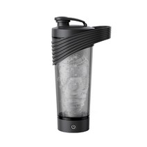 KKmoon 전동 쉐이커 단백질 커피 믹서 텀블러 800ml, 블랙