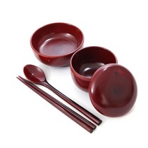 남원 문화재 오리목 반상기 세트 5p