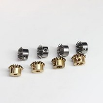 베벨기어 2pcs 1:1 0.8m 15t 3 4 5 6mm 6.35mm 보어 구멍 직경 m3 jackscrew 황동, 스틸 보어 6mm, 1개