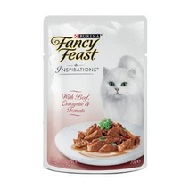 퓨리나 팬시피스트 인스퍼레이션 고양이 파우치, 소고기 + 애호박 + 토마토, 70g, 18개