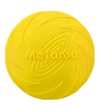 강아지어질리티 애완견 실리콘 게임 Frisbeed 강아지 개 장난감 플라잉 디스크 훈련 대화형 동물 용품 다기, [01] S 15cm, 01 yellow, 01 yellow_01 S 15cm
