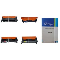 MOA 삼성 SL C433W 재생토너 4색set (복사용지 500매 포함), 1set, 4색