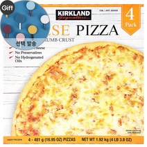 KIRKLAND 냉동 치즈 피자 481g X 4개 + 아이스포장 + 드라이아이스 + 사은품, 1개
