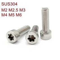핀링 pin ring 스테인레스 스틸 육각 소켓 torx 헤드 나사 m2 m2.5 m3 m4 m5 m6 sus304 6 로브 보안 헤드 나사, m4x850개
