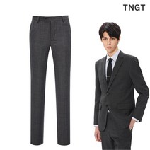 TNGT [20SS TNGT 남성]그레이 패턴 베이직핏 수트 팬츠_TGSP0B104G3