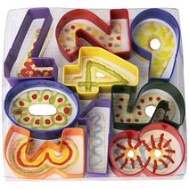 R&M International 숫자 7.6cm(3인치) 쿠키 커터 다양한 색상 9피스 세트, Numbers