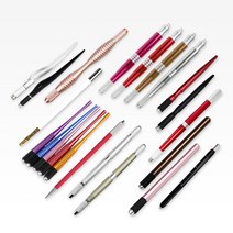 뷰티하이 반영구 엠보펜 수지펜 12종 눈썹문신 아이라인 반영구화장재료, 라인 엠보펜 (색상랜덤), 1