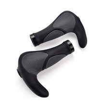 make speed L타입 일체형 자전거 핸들그립 (좌우세트), 블랙