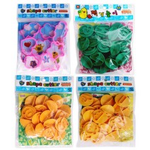 도너랜드 찍기놀이세트 점토 클레이 몰드 데코8종, 50개