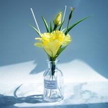 리시안셔스 디퓨저 선물 세트 남자친구 여자친구 남사친 여사친 언니 동생 직장동료 친구 생일선물 집들이 선물 결혼선물 축하선물 디퓨져 실내 방향제 선물, 옐로우, 이슬꽃, 500ml