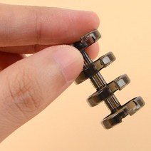 4구 투명 컬러 제본링 1P 스프링제본 루즈링 링제본 제본하는법 코일링 제본기 제본집 바인더링 플라스틱링, 노랑