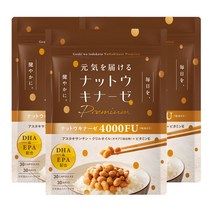 겐키 일본 나토키나제 premium 4000FU 낫또 나또 3개월분, 3개, 30캡슐