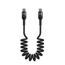 Mcdodo고속 충전 자동차 스프링 PD USB C 타입 케이블 아이폰 14 13 12 60W 샤오미 화웨이 맥북 데이터, C to Type C+18M 59 FT