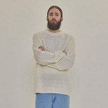 카고브로스 CB SOLID ROUND KNIT IVORY
