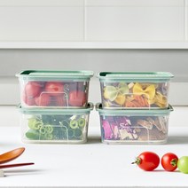 이지앤프리 프레쉬 명절 채반 보관용기 1250ml 4P, 1250ml 4개 세트