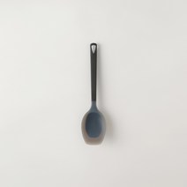 일본 마나 삼각형 그립 실리콘 조리스푼 / K536, 블랙 [K536BK]