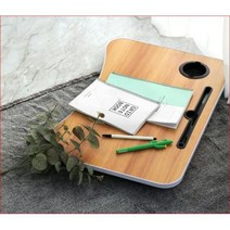 침대 베드 좌식 접이식 일인용 노트북 테이블 책상 트레이 거치대, 멀티테이블체리우드
