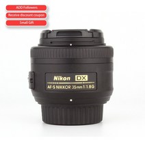 Nikon AF-S DX NIKKOR 35mm f/1.8G 렌즈 자동 초점 DSLR 카메라 용, 02 With UV Filter_01 Nikon
