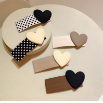 원도나 5P 하트 패션 일자형 헤어핀 앞머리 잔머리 핀 wdn6125