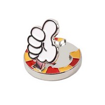 홀인원 기념품 골프 선물 스탠드 디자인 자석 볼마커, 크로바(옐로우)