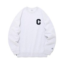 [커버낫 본사]C 로고 맨투맨 라이트 그레이