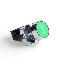 이중전환스위치 22mm XB2-EA 금속 푸시 버튼 스위치 시작/중지 검정/흰색 화살표 10A/415V 셀프 리셋/순간, 12 Start