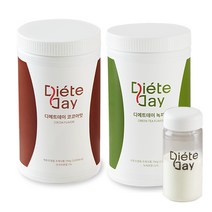 디에트데이 다이어트 쉐이크 2종 보틀세트, 녹차맛, 코코아맛, 보틀1개(기본사은품), 1세트