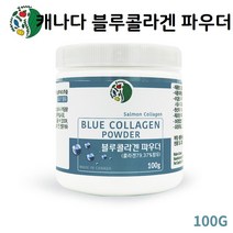 캐나다 블루콜라겐 분말 가루 저분자 연어 피쉬 생선 어류 콜라겐 히알루론산 블루베리 로얄젤리 파우더 먹는법 추천 100g, 1병
