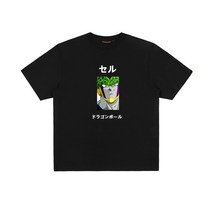 반팔나염티 드래곤볼 사루 프린트 플라워 유행 만화 캐릭터 남성 커플 이너 순면 코튼 트렌드 2755607117