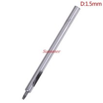 가죽 공예 도구 세트 펀칭 치즐 외 외 구멍 펀치 중공 드릴링 수제 벨트 펀칭 diy 수 펀처 0.8mm-2.5mm, 1.5mm