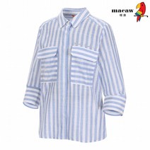 [마코 SALE] (여성)투톤패턴디자인셔츠_MJW2WS03