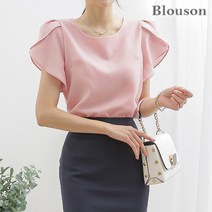 [블루종] 로맨틱 튤립소매 블라우스_B2305BL102B