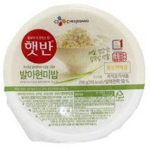 CJ 햇반 즉석 발아 현미밥 210g, 12개