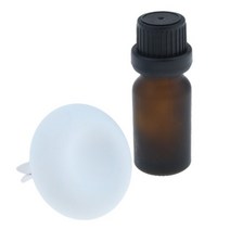 디퓨저 용기 휴대용 규조토 자동차 에센셜 오일 디퓨저 벤트 클립 앰버 유리 병, 03 Blue