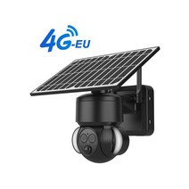U박스-5x 광학 줌 7x 전자 태양 PTZ 카메라 와이파이이 야외 4G Sim 카드 양방향 오디오 플러드 야간, 02 블랙 4G-EU_04  128G Card