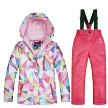 2020 년 신제품 스키복 어린이 겨울-30 도 스노우보드 옷 따뜻한 방수 야외 재킷   바지 여아 및 남아 브
