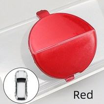 자동차견인고리 차량용견인고리 마쓰다 3 axela 세단 2020-2021 후면 범퍼 견인 후크 아이 커버 캡 견인 후크 운반 트레일러 뚜껑 하우징 쉘 장식, 빨간색