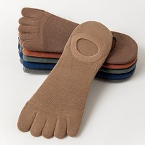 남자 슬리퍼 발가락 양말 메쉬 할로우 노 쇼 양말 땀 흡수 보트 양말 발목 짧은 양말 면화 통기성 다섯 손가락 양말