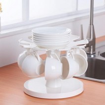 회전 컵걸이 접시정리대, 단품