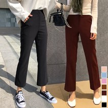 바잉몰 여성 [빅사이즈 2XL/7컬러] 누구나AB 스판 세미 부츠컷 슬랙스