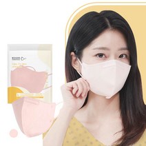 위가드 라이트핏 새부리형 KF-AD 코랄핑크 대형 마스크 50매, 단품, 단품