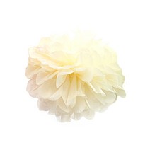 꽃볼 팜팜모빌 플라워볼 종이꽃 파티 장식 용품, 아이보리, 25cm