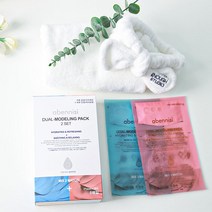 [골샤]에벤니시 모델링 팩 일회용 피부과 여드름 모공 고무팩 쿨링 수분 1box 6매입