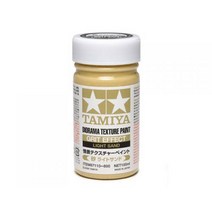 타미야 도료 [87110] Diorama Texture Paint - Grit Effect: Light Sand
