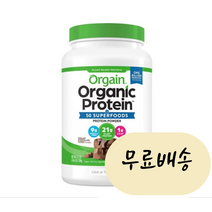 올게인 오가닉 식물성 프로틴 플러스 슈퍼푸드 파우더 초코 1.2kg(1200g) 대용량 [미국 직배송], 1200g, 1개