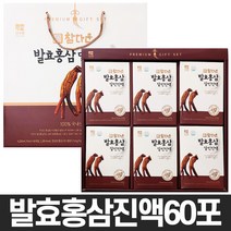 산수원 참다운 발효홍삼 달인진액 70ml x 60포 1세트 명절 선물세트
