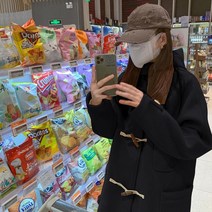FANSYLI 후드 떡볶이 모직 코트 스타일리쉬 미디엄 롱 모직 코트 여 겨울 캐주얼 통근 코트 고급스러운 코트 X8A22