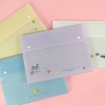 6500 몽알몽알 A4 사이즈 12포켓 인덱스 도큐먼트 화일 파일, 색상:크레용, 단품