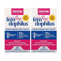 Jarrow Formulas 자로우 포뮬러스 우먼 펨 도피러스 여성 질 유산균 10억 상온보관, 30정, 2개
